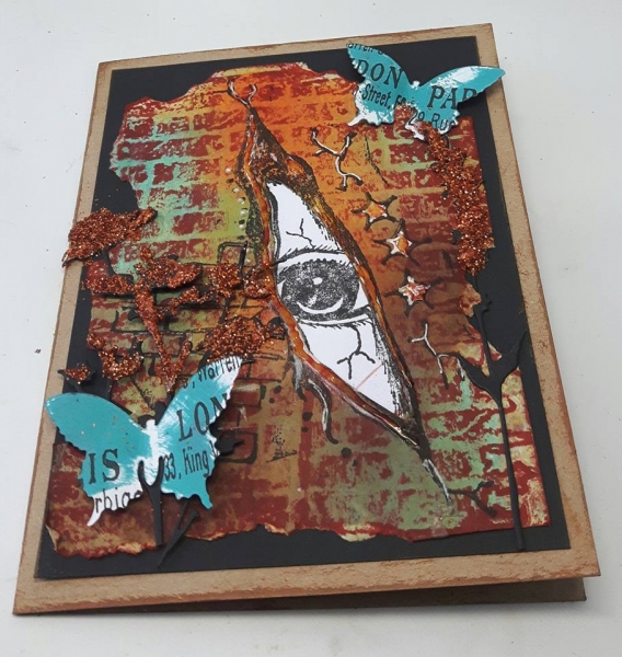 Stamping-Fairies / Alexa Czar - Auge / Wand groß